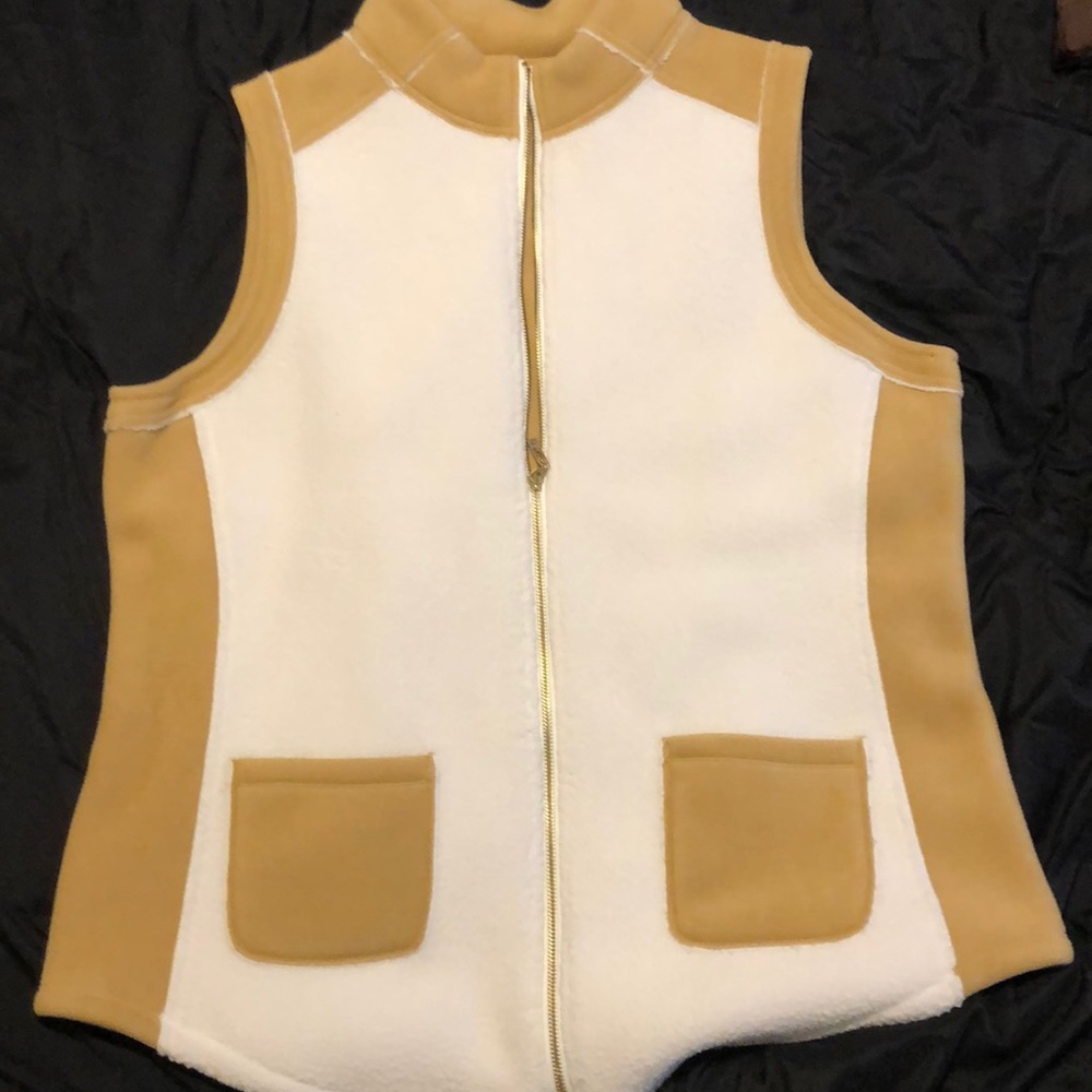 Brown & White Vest